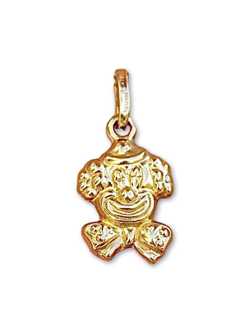 14K Gold Clown Face Pendant By Tehrani Jewelry
